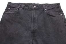 画像4: 90s USA製 Levi'sリーバイス 505 ブラック デニムパンツ w42 L30★SDP2435 (4)