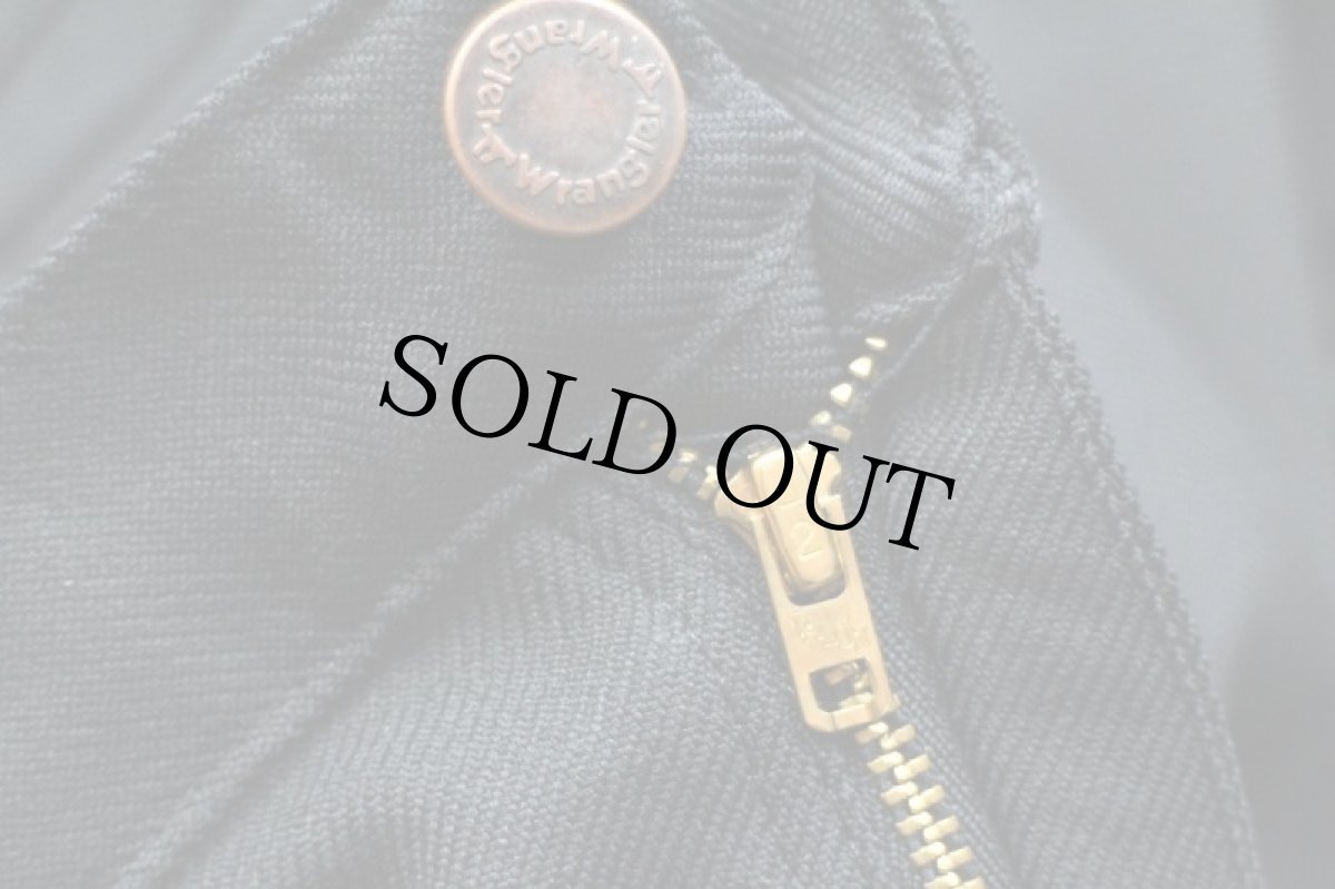 画像8: デッドストック★80s USA製 Wranglerラングラー 82BK ランチャードレスジーンズ ポリエステルパンツ ブラック w36★110 スタプレ (8)