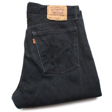 画像1: 00s ベルギー製 Levi'sリーバイス 505 ブラック デニムパンツ w36 L30★SDP2420 ユーロ (1)