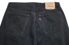 画像5: 00s ベルギー製 Levi'sリーバイス 505 ブラック デニムパンツ w36 L30★SDP2420 ユーロ (5)