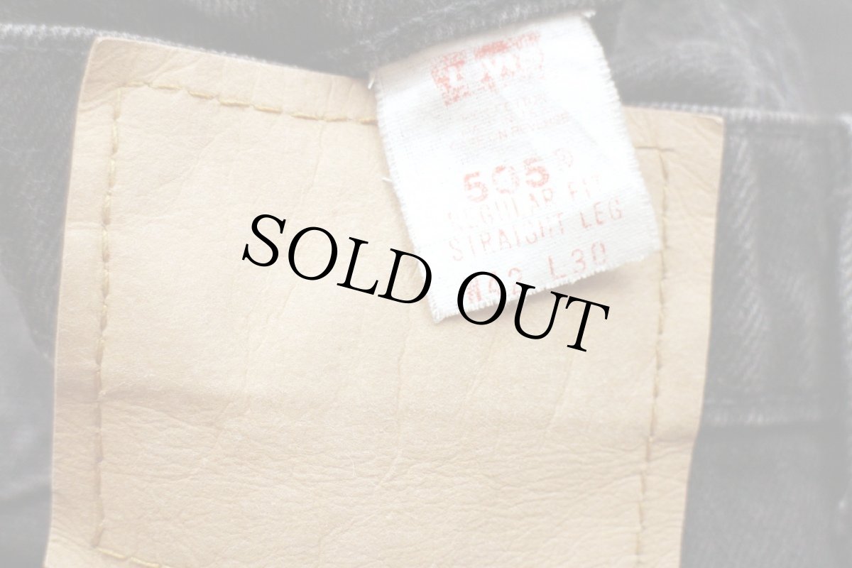 画像6: 90s USA製 Levi'sリーバイス 505 ブラック デニムパンツ w42 L30★SDP2435 (6)