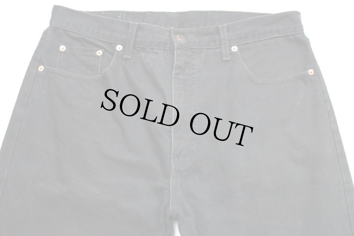 画像4: 00s ベルギー製 Levi'sリーバイス 505 ブラック デニムパンツ w36 L30★SDP2420 ユーロ (4)