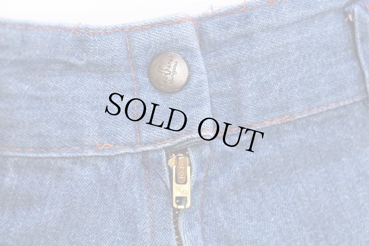 画像5: 70s Lady seafarer 編み込みポケット デニム フレアスカート 9 (5)