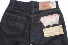 画像5: デッドストック★80s USA製 Levi'sリーバイス 501 先染め ブラック デニムパンツ w29 L30 (5)