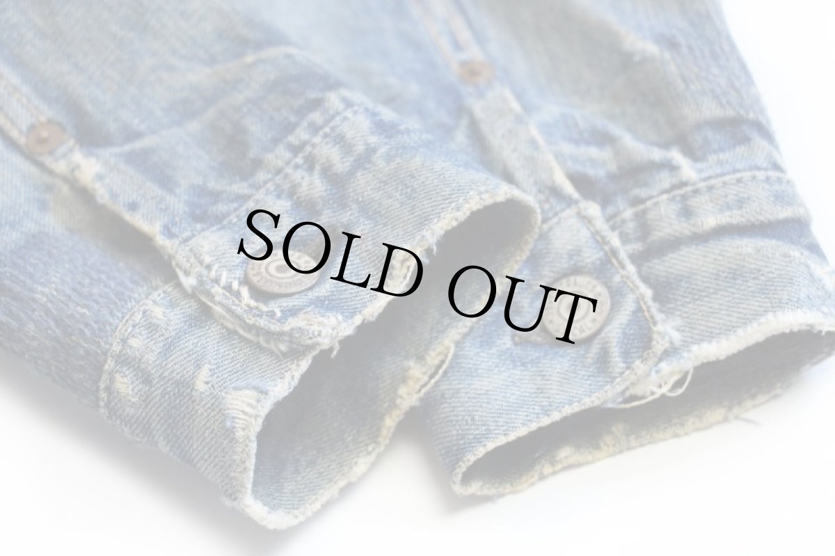 画像13: 50s LEVI'Sリーバイス 507XX デニムジャケット ボロ★2nd セカンド (13)