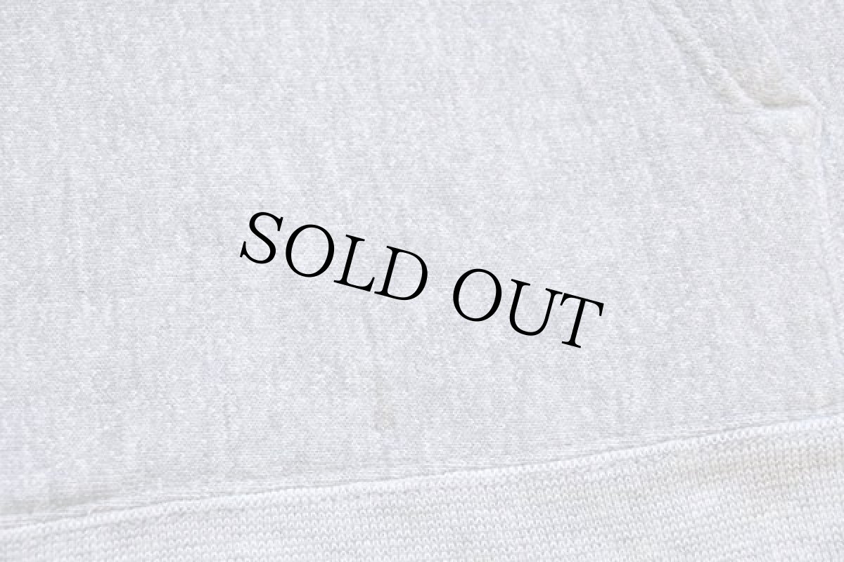 画像8: 80s USA製 Championチャンピオン USMA 染み込みプリント 前V リバースウィーブ スウェットパーカー 杢グレー M★U.S.ARMY (8)