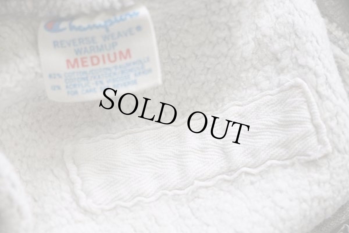 画像6: 80s USA製 Championチャンピオン USMA 染み込みプリント 前V リバースウィーブ スウェットパーカー 杢グレー M★U.S.ARMY (6)