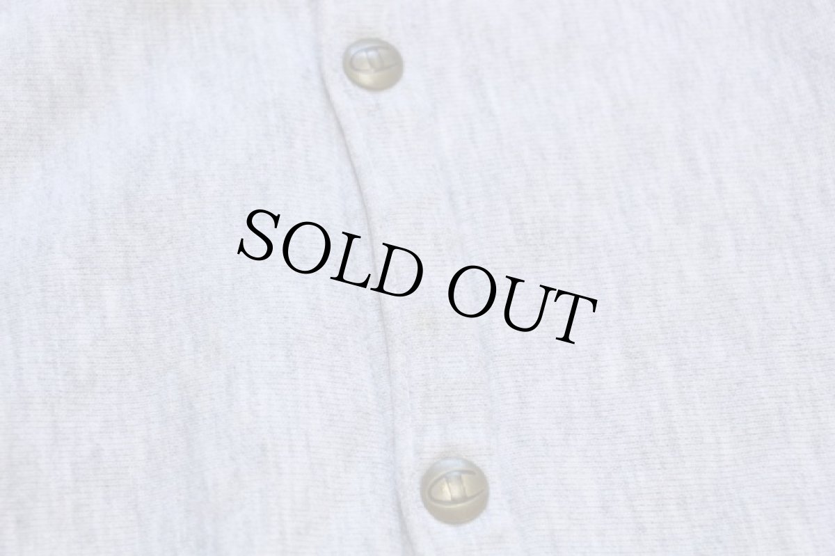 画像5: 90s メキシコ製 Championチャンピオン ワンポイント リバースウィーブ スウェット スナップカーディガン 杢グレー M (5)