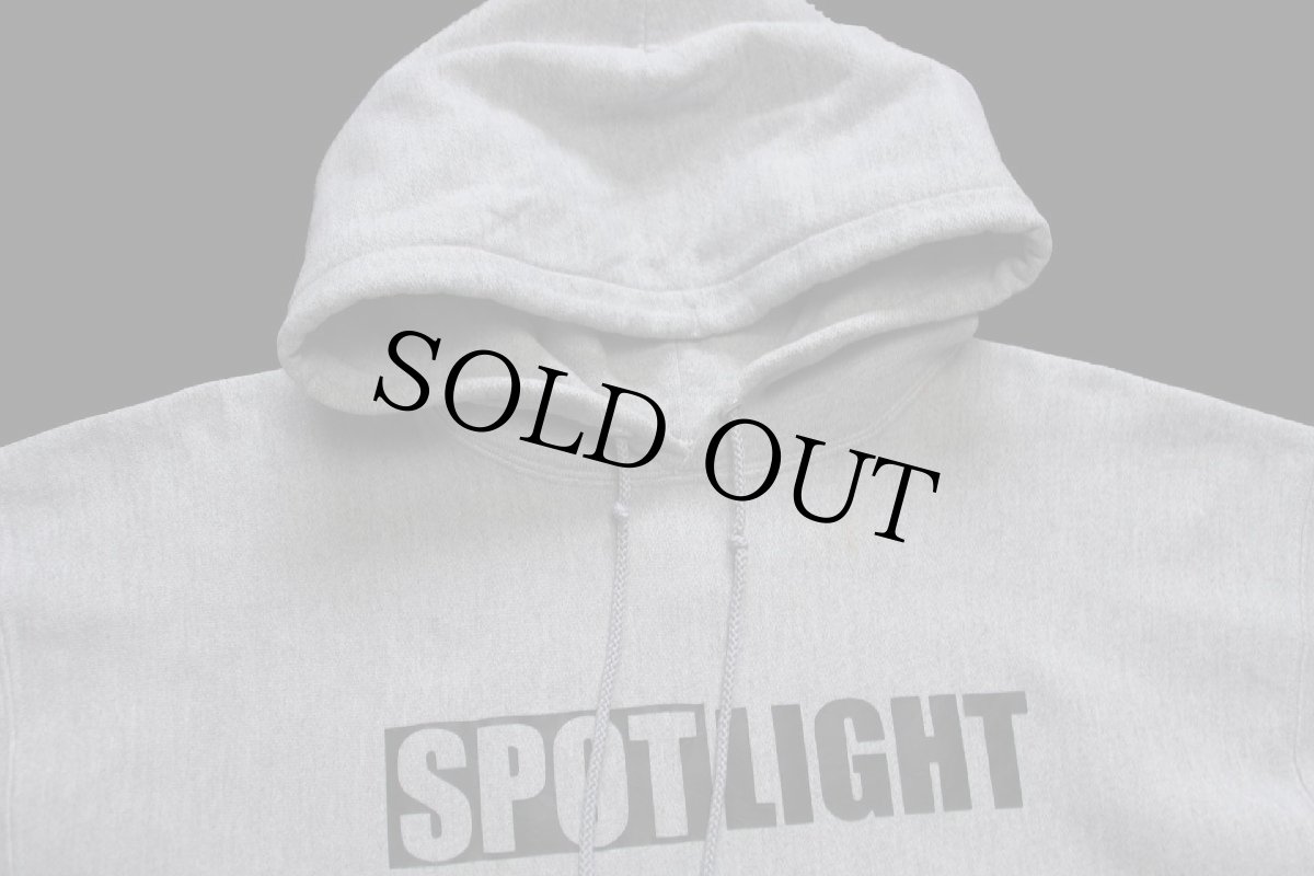 画像3: 00s Championチャンピオン 1988 SPOTLIGHT NEW LIFE WORLD WIDE NO DouBt 両面プリント リバースウィーブ スウェットパーカー 杢グレー L (3)