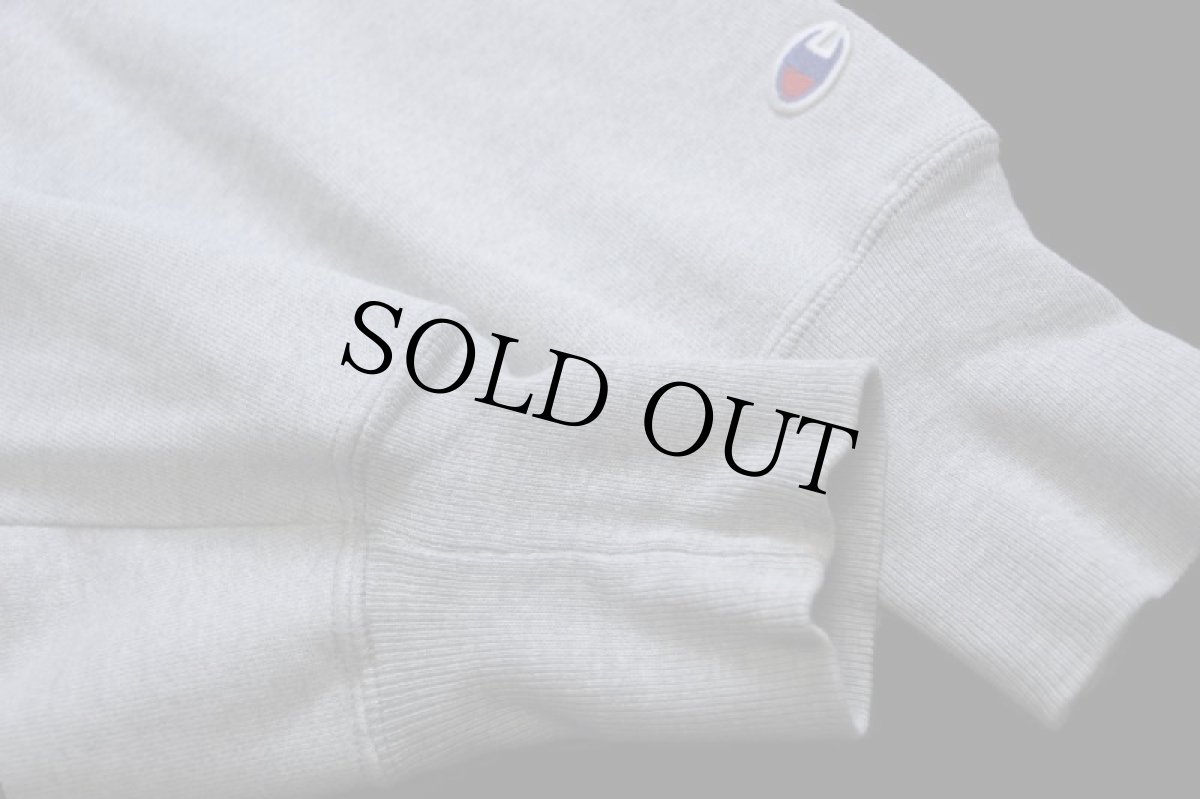 画像6: 00s メキシコ製 Championチャンピオン 無地 目無し リバースウィーブ スウェットパーカー 杢グレー L (6)