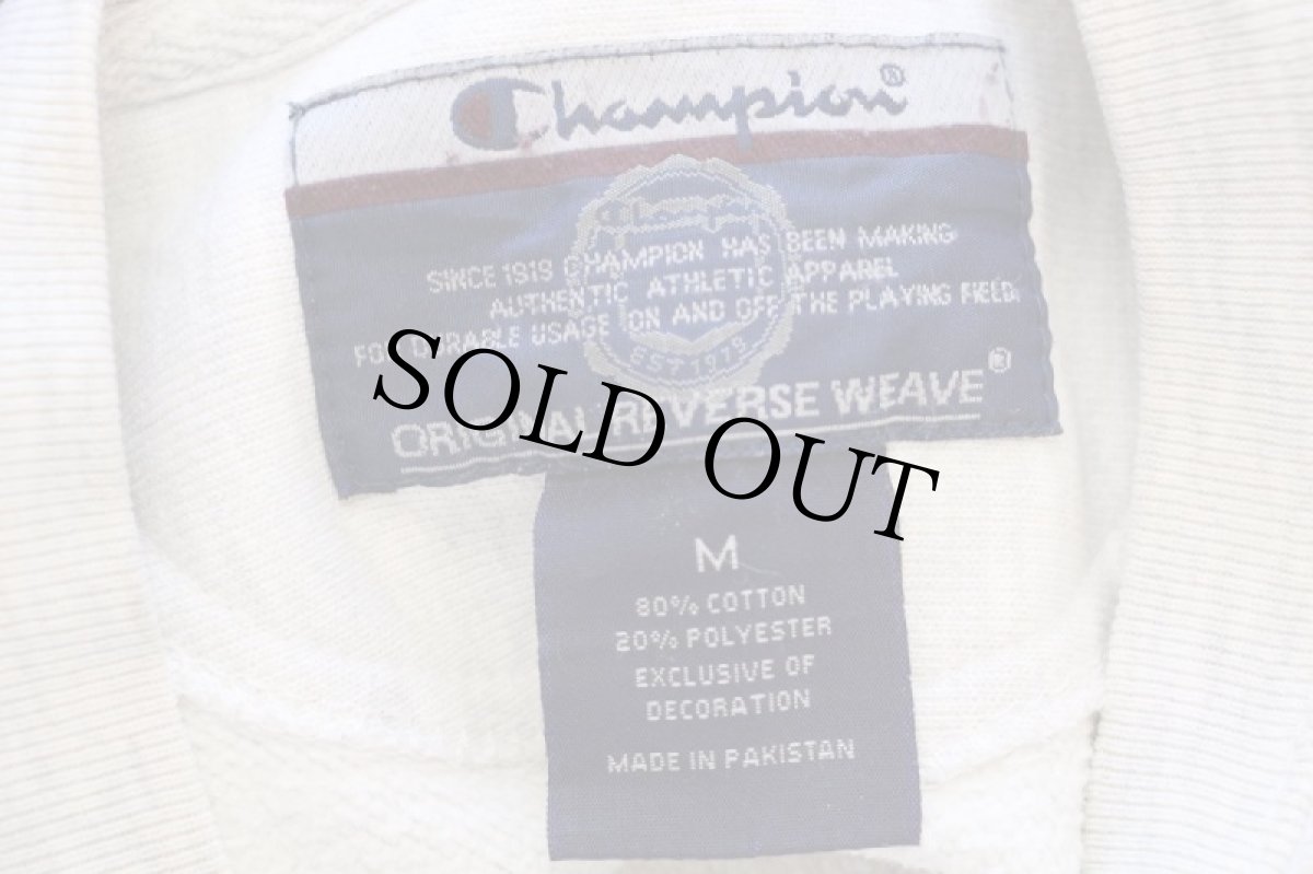 画像5: 00s Championチャンピオン CORNELL 両面プリント リバースウィーブ スウェット 杢ライトグレー M (5)