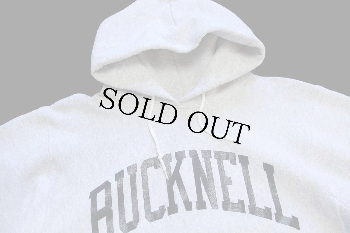 画像3: USA製 The Cotton Exchange BUCKNELL 両面プリント リバースウィーブ スウェットパーカー 杢グレー S (3)