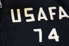 画像6: 60s 米軍 USAFA フェルトパッチ メルトン ウール カデットコート 濃紺 S-S (6)