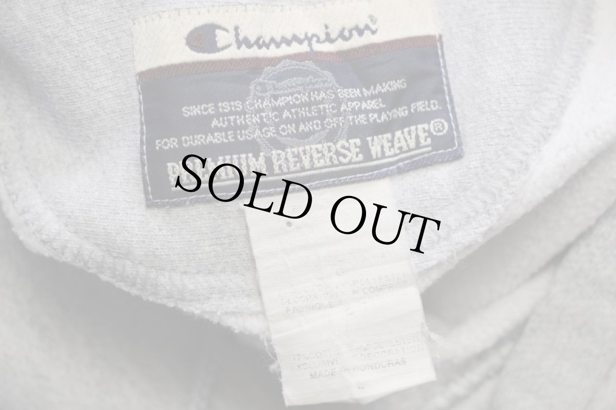 画像4: 00s Championチャンピオン 1988 SPOTLIGHT NEW LIFE WORLD WIDE NO DouBt 両面プリント リバースウィーブ スウェットパーカー 杢グレー L (4)