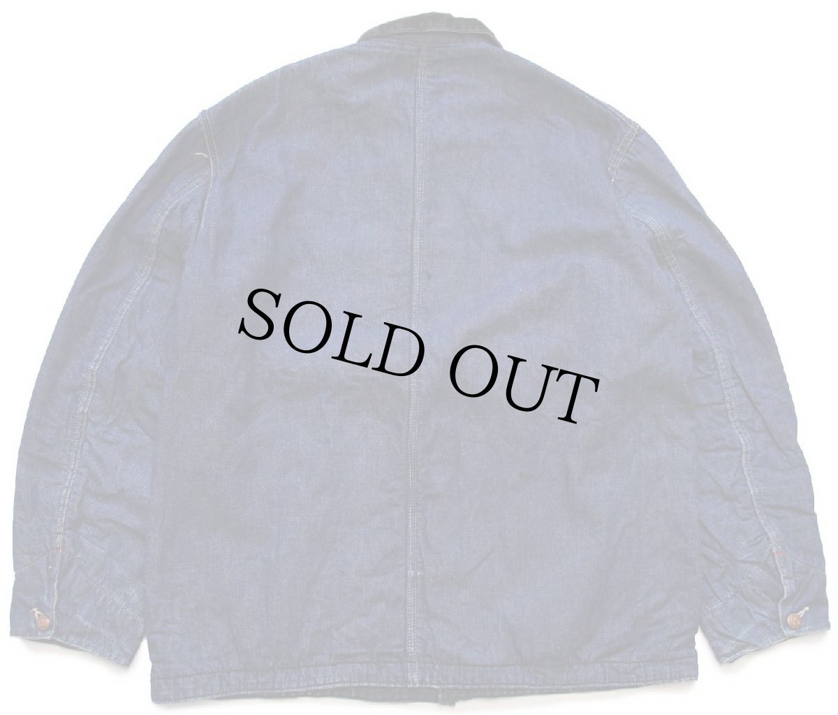 画像2: 60s BLUE BELL ブランケットライナー インディゴ デニム チョアコート カバーオール (2)