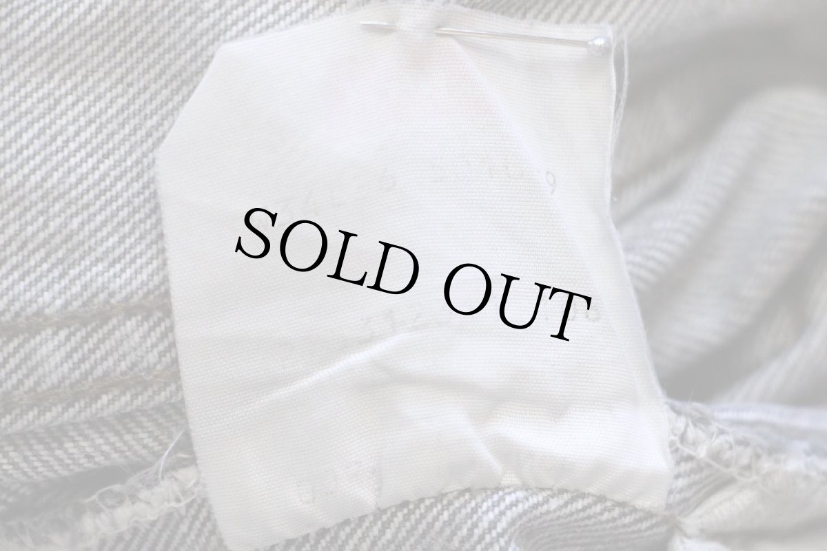 画像7: 80s フランス製 Levi'sリーバイス 501 先染め ブラック デニムパンツ w34 L36★A ユーロ (7)