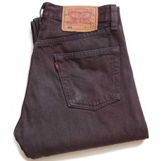 画像1: 90s USA製 Levi'sリーバイス 501 カラーデニムパンツ 後染め ココア w30 (1)