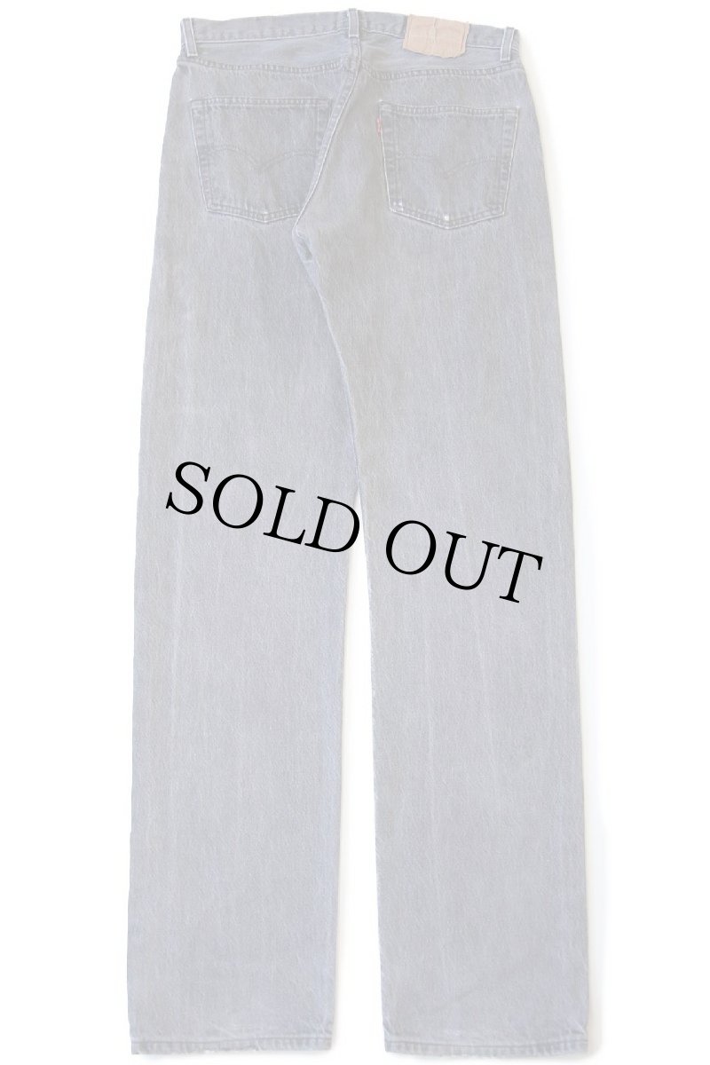 画像3: 80s フランス製 Levi'sリーバイス 501 先染め ブラック デニムパンツ w34 L36★A ユーロ (3)