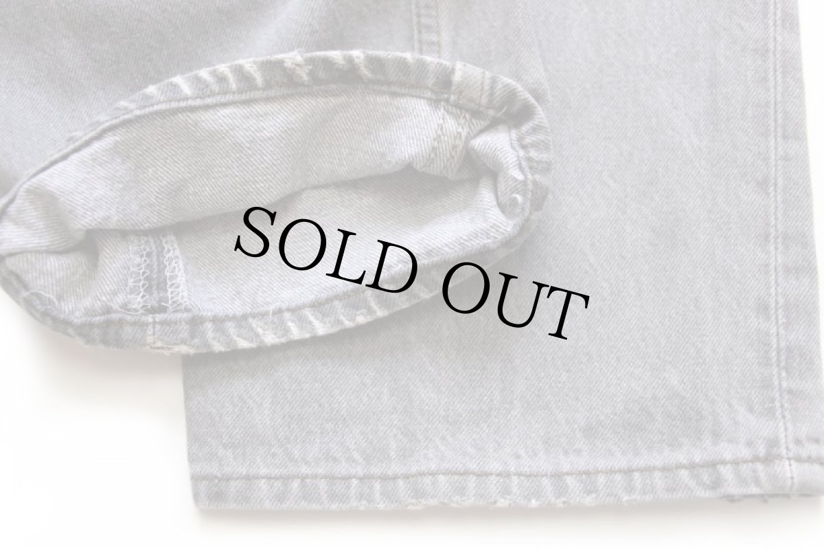 画像8: 90s USA製 Levi'sリーバイス 501 先染め ブラック デニムパンツ フェード w38 L30 (8)