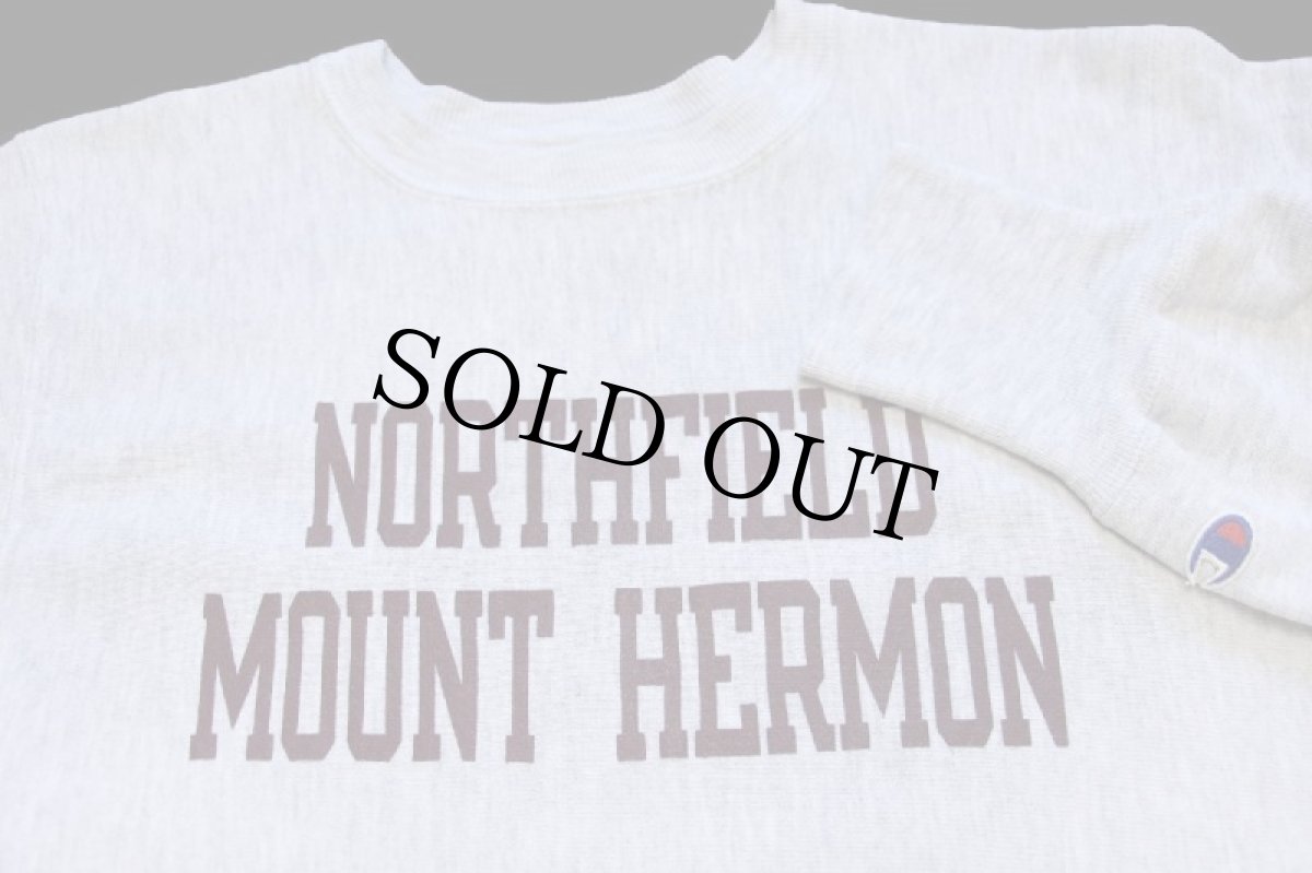 画像3: 90s メキシコ製 Championチャンピオン NORTHFIELD MOUNT HERMON リバースウィーブ スウェット 杢グレー M (3)