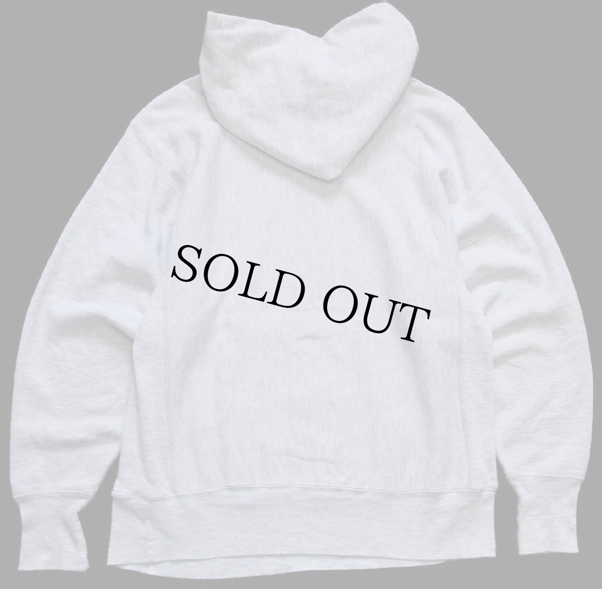 画像2: 90s USA製 Championチャンピオン ワンポイント リバースウィーブ スウェットパーカー 杢グレー M★168 (2)