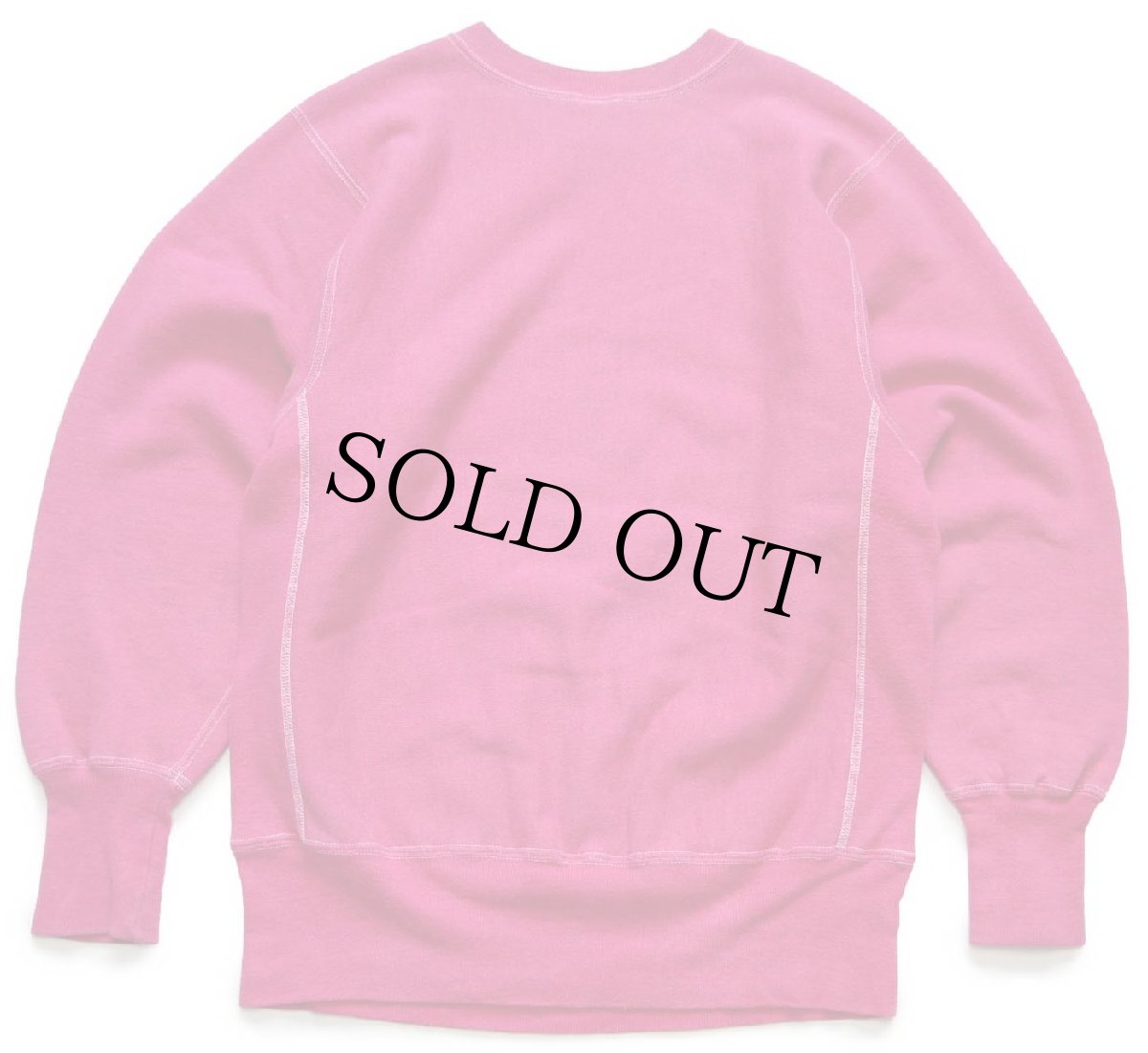 画像2: 90s メキシコ製 Championチャンピオン 無地 目無し リバースウィーブ スウェット 後染め 杢ピンク M★ブランク (2)