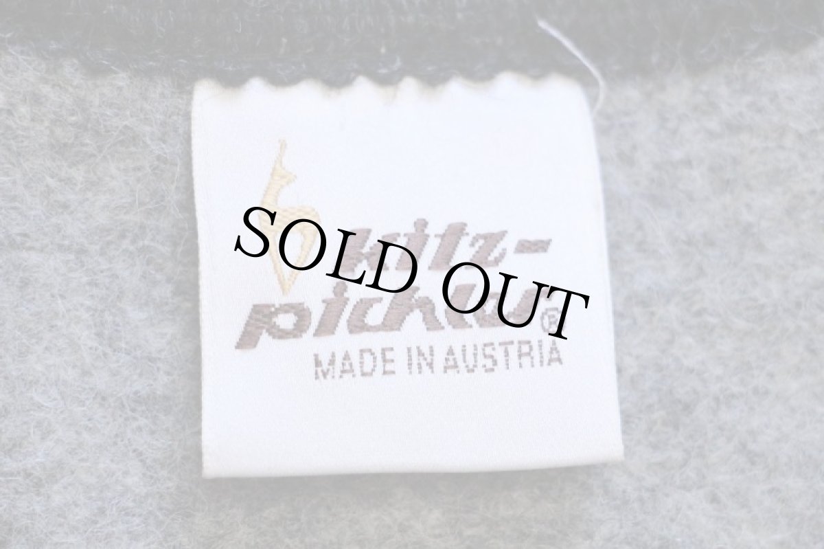 画像4: オーストリア製 Kitz-Pichler カモ刺繍入り ノーカラー チロリアン ボイルドウール ジャケット 杢グレー 44 (4)