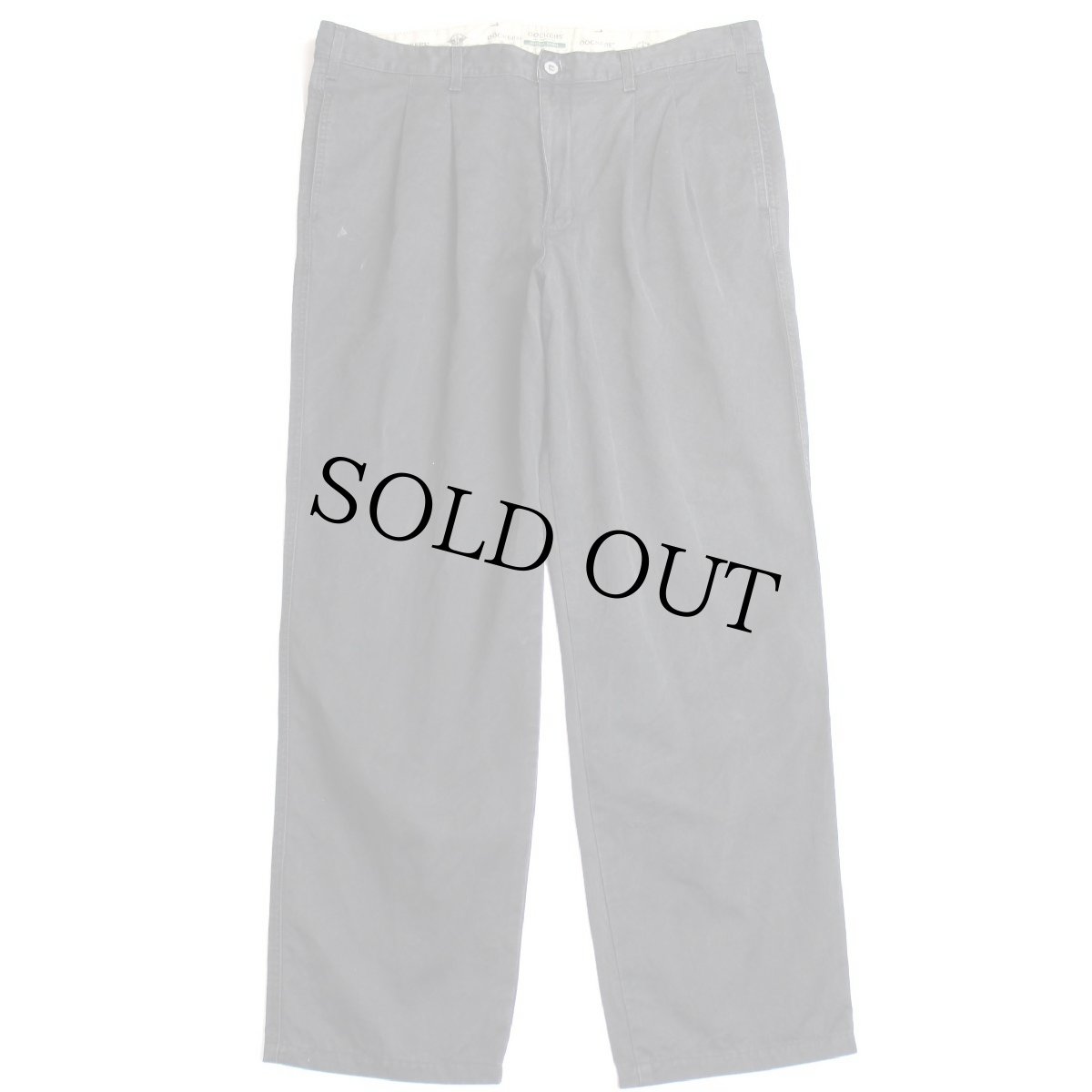 画像2: DOCKERSドッカーズ ツータック コットンツイル チノパン 薄黒 w40★Levi'sリーバイス (2)