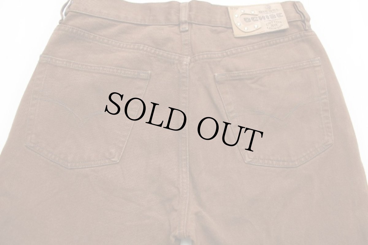 画像5: イタリア製 Dieselディーゼル カラーデニムパンツ 後染め 茶 33 (5)