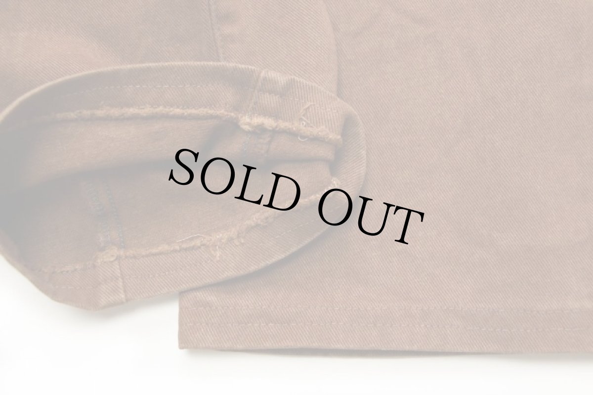 画像8: イタリア製 Dieselディーゼル カラーデニムパンツ 後染め 茶 33 (8)