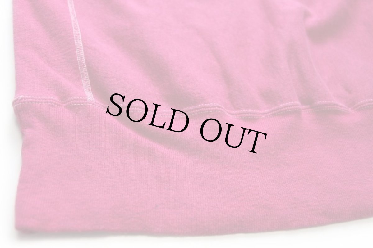 画像5: 90s メキシコ製 Championチャンピオン 無地 目無し リバースウィーブ スウェット 後染め 杢ピンク M★ブランク (5)