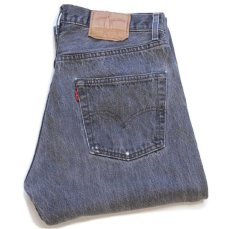 画像1: 80s フランス製 Levi'sリーバイス 501 先染め ブラック デニムパンツ w34 L36★A ユーロ (1)