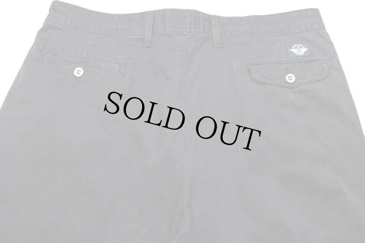 画像5: DOCKERSドッカーズ ツータック コットンツイル チノパン 薄黒 w40★Levi'sリーバイス (5)