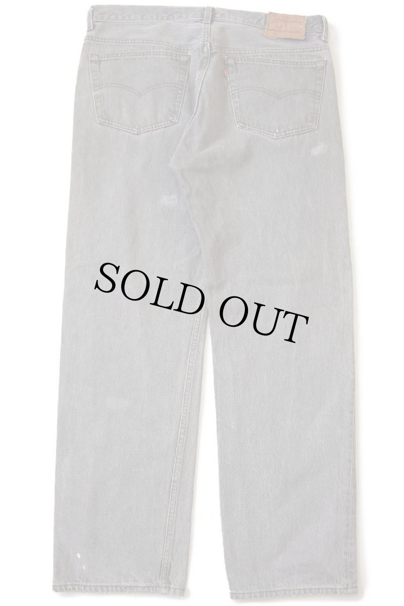 画像3: 90s USA製 Levi'sリーバイス 501 先染め ブラック デニムパンツ フェード w38 L30 (3)