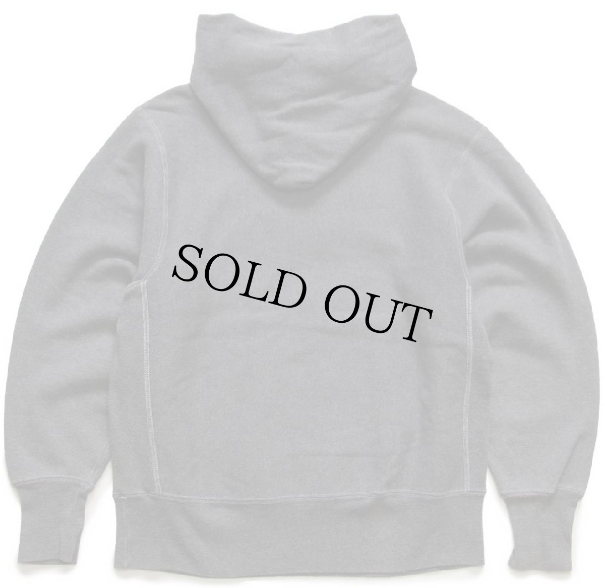 画像2: 90s USA製 Championチャンピオン スクリプト ビッグロゴ刺繍 リバースウィーブ スウェットパーカー 後染め チャコールグレー M (2)