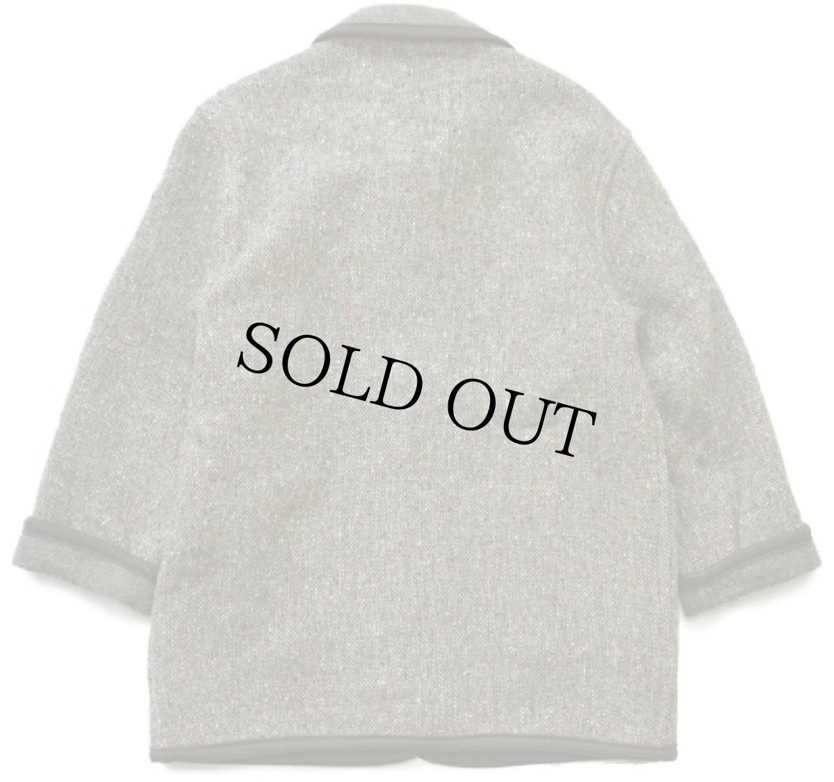 画像2: イタリア製 MERLET ORIGINAL ネップ入り チロリアン ウール×アルパカ ツイード ジャケット 44 (2)