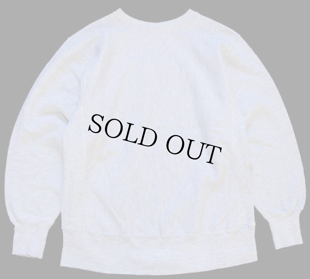 画像2: 90s メキシコ製 Championチャンピオン TUFTS アップリケ リバースウィーブ スウェット 杢グレー L (2)