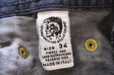 画像7: イタリア製 Dieselディーゼル カラーデニムパンツ 後染め 紺 34 (7)