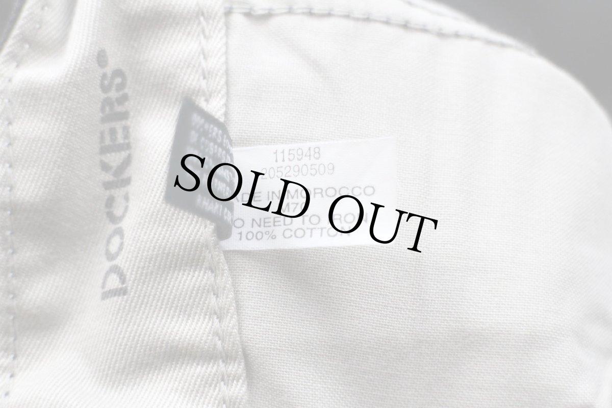 画像7: DOCKERSドッカーズ ツータック コットンツイル チノパン 薄黒 w40★Levi'sリーバイス (7)