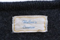 画像4: Wallner's Creation ツートン 切り替え ノーカラー チロリアン ボイルドウール ジャケット チャコールグレー×グレー (4)