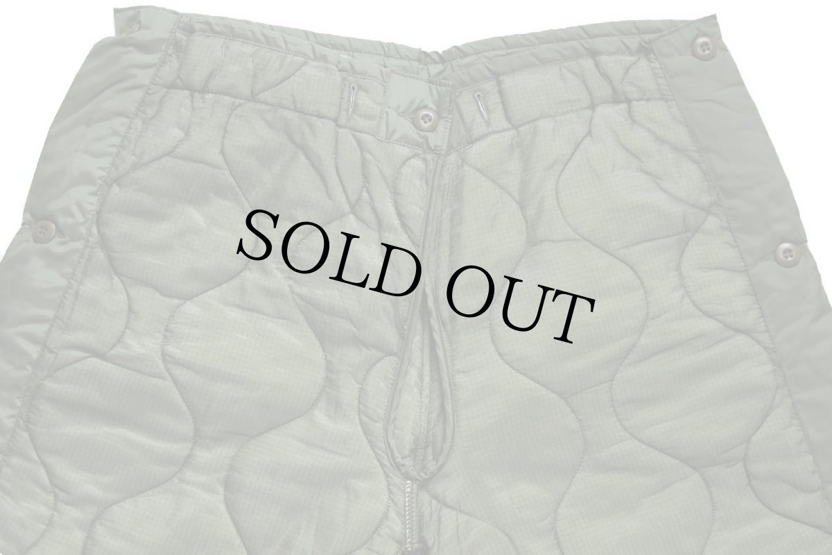 画像4: デッドストック★00s 米軍 U.S.ARMY M-65 フィールドカーゴパンツ ナイロン キルティングライナー オリーブグリーン M-L★07 (4)