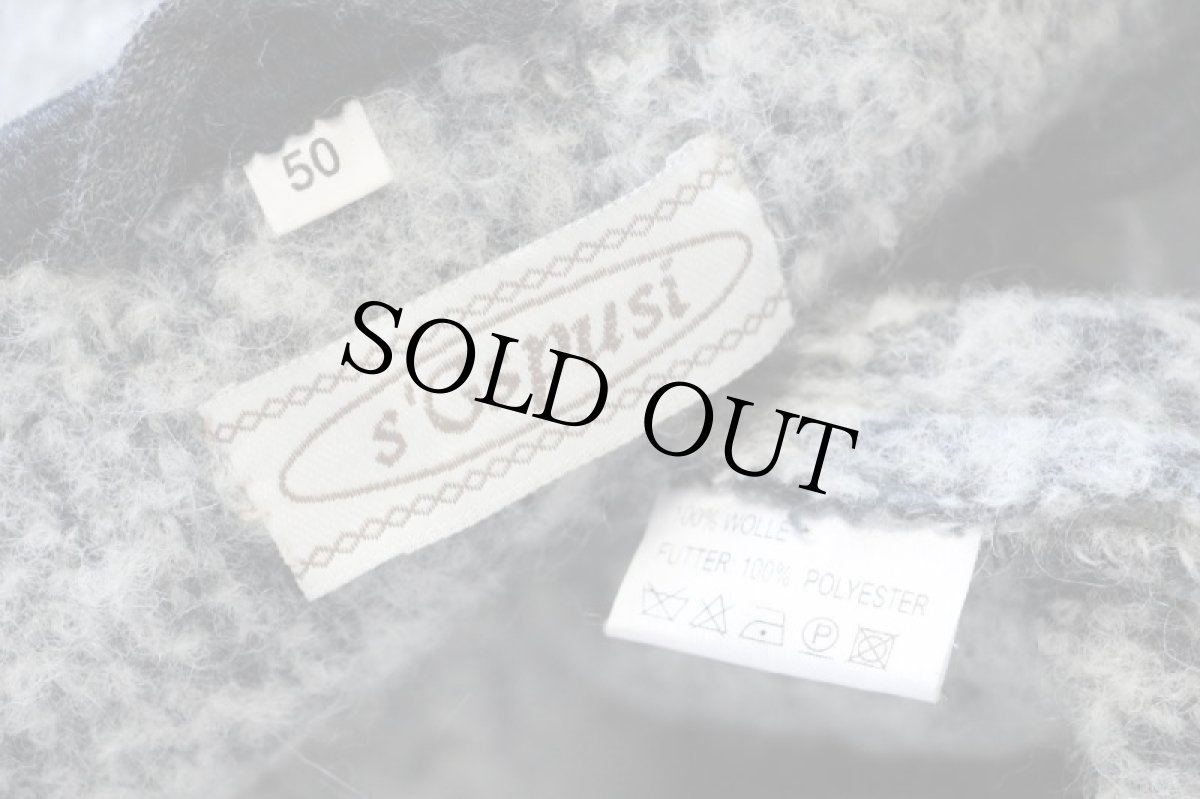 画像4: S'Gspusi メタルボタン ノーカラー チロリアン ウール パイル ジャケット オフホワイト ミックス 50 (4)