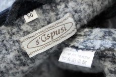 画像4: S'Gspusi メタルボタン ノーカラー チロリアン ウール パイル ジャケット オフホワイト ミックス 50 (4)