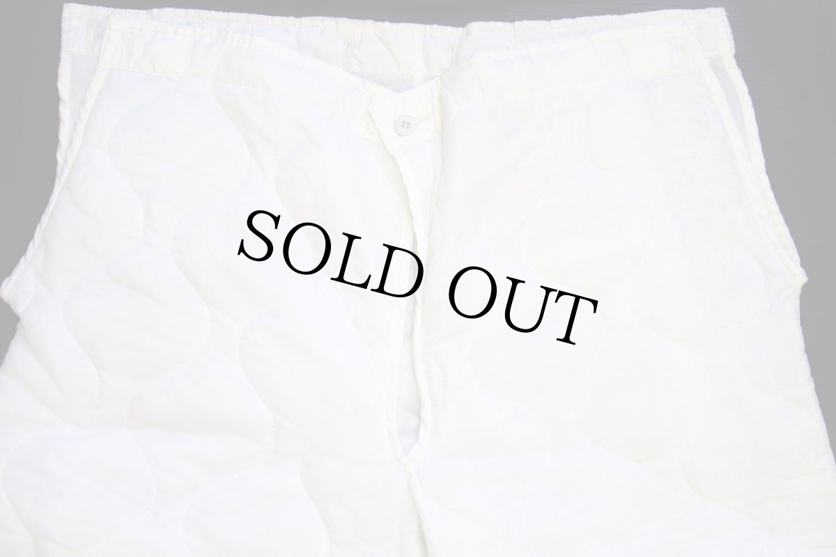 画像4: デッドストック★70s 米軍 U.S.ARMY スノーカモ M-65 フィールドカーゴパンツ ナイロン キルティングライナー 白 M★05 (4)