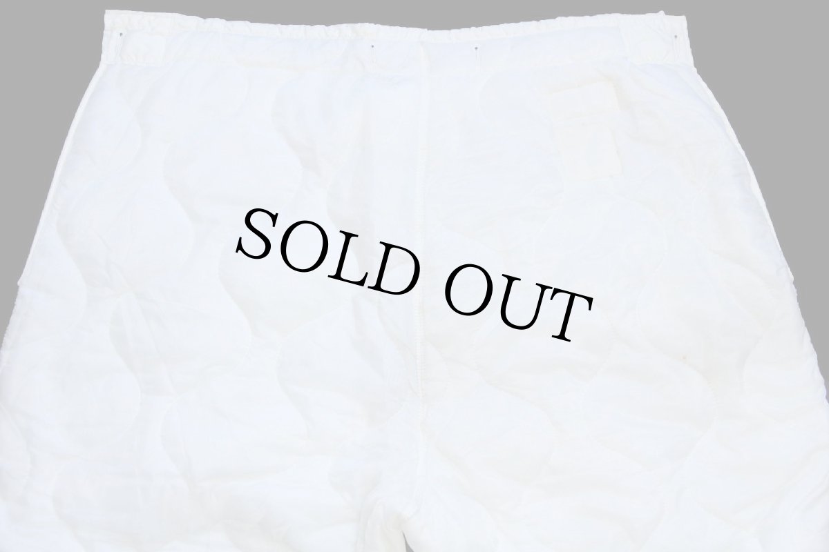 画像5: デッドストック★70s 米軍 U.S.ARMY スノーカモ M-65 フィールドカーゴパンツ ナイロン キルティングライナー 白 M (5)