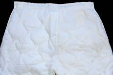 画像5: デッドストック★70s 米軍 U.S.ARMY スノーカモ M-65 フィールドカーゴパンツ ナイロン キルティングライナー 白 M (5)