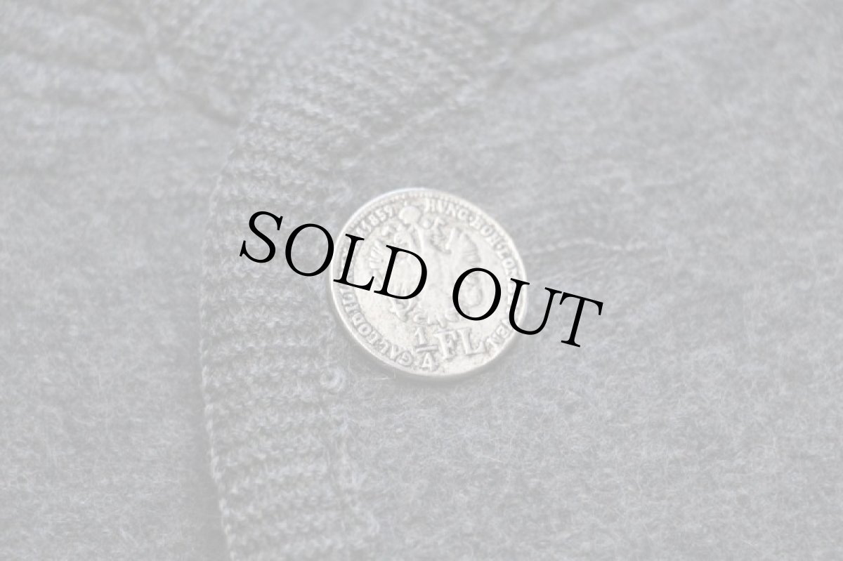 画像5: オーストリア製 Pk-Moden ニット切り替え ノーカラー チロリアン ボイルドウール ジャケット グレー 52 (5)