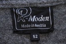 画像4: オーストリア製 Pk-Moden ニット切り替え ノーカラー チロリアン ボイルドウール ジャケット グレー 52 (4)