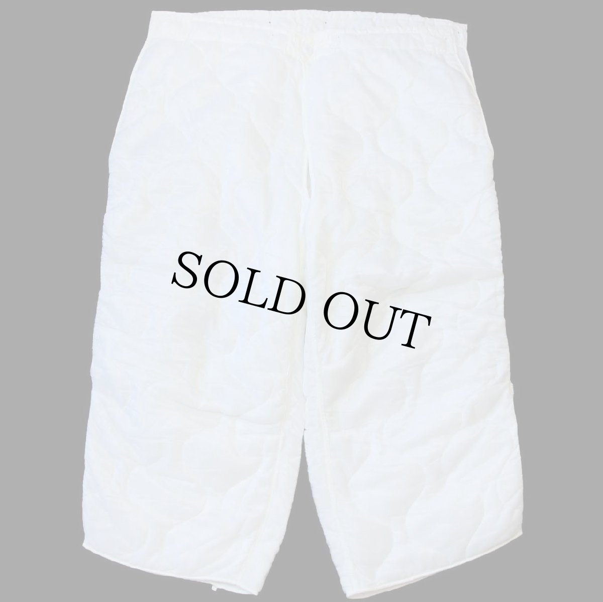 画像2: デッドストック★70s 米軍 U.S.ARMY スノーカモ M-65 フィールドカーゴパンツ ナイロン キルティングライナー 白 M (2)