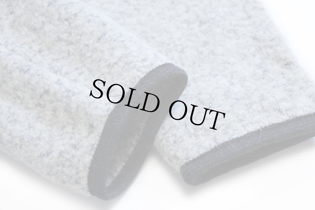 画像7: S'Gspusi メタルボタン ノーカラー チロリアン ウール パイル ジャケット オフホワイト ミックス 50 (7)